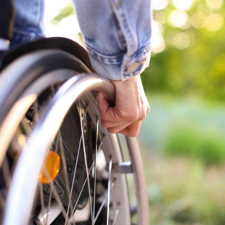 Disabled stock image